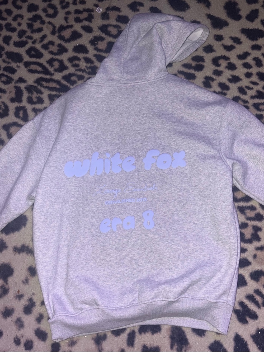 White fox hoodie